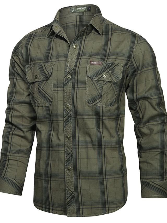 Chemise Enfant Carreaux en Coton Boutonnée Plaid Manches Longues 9 Mois