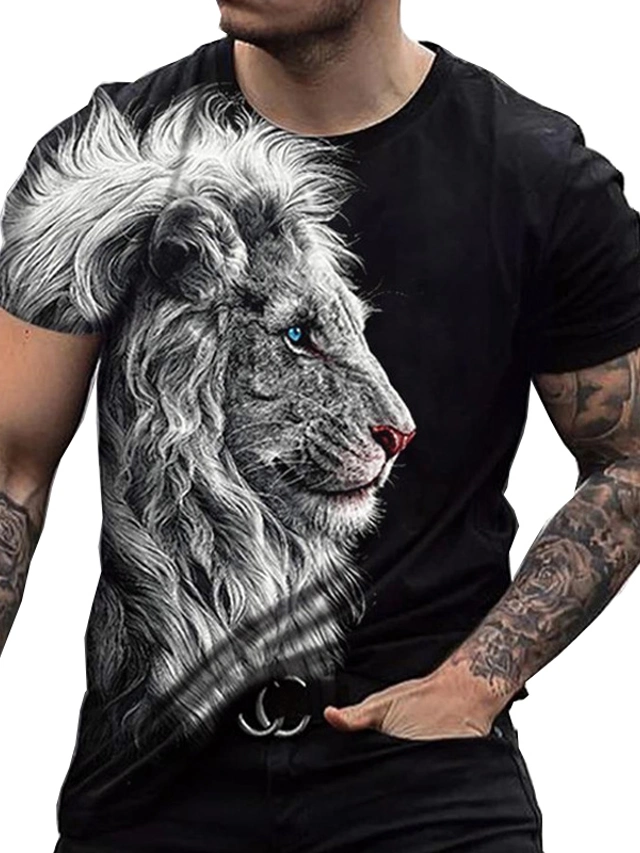 T-shirt Volcom Homme Petit Bleu - Manches Courtes, Col Ras Du Cou, Motif Graphique Extensible