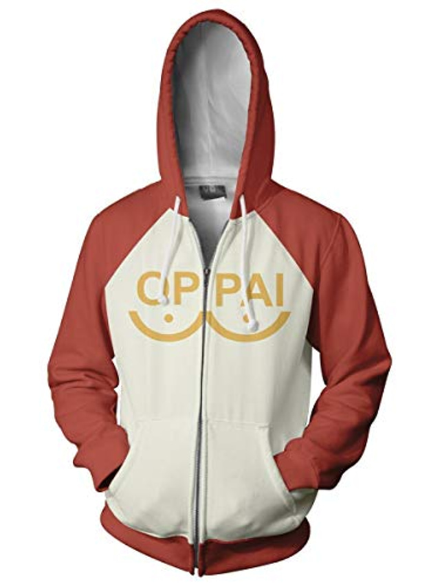  one punch saitama cosplay hoodie oppai sweatshirt jacket anime cosplay costum 3d imprimat cu glugă