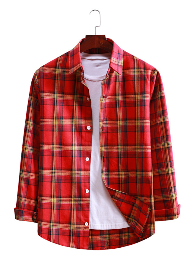 Chemise Simms Homme Taille L – Manches Courtes à Carreaux – Rouge/Bleu – Outdoor Pêche