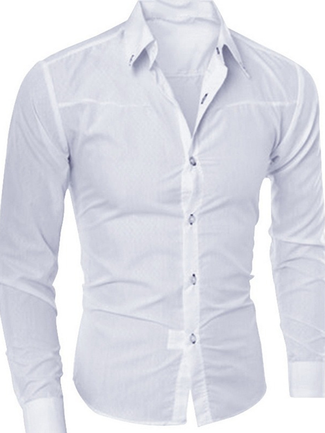  Casual Men's Dress Shirt Long Sleeve Luxury Button Up Silk Cotton Shirt Slim Fit Hand Sewing Fashion No Ironing Western Design