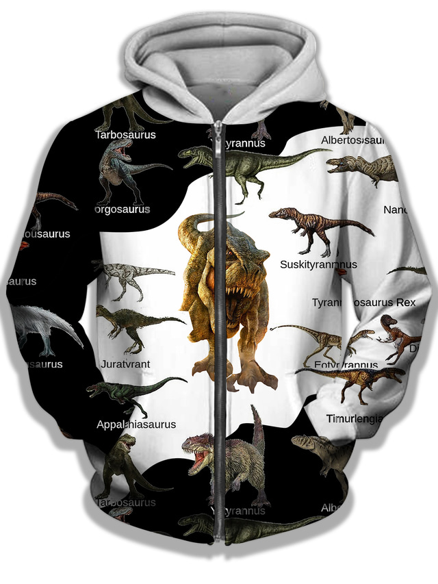  dinosaurus 3d po celém tisku - tričko dinosaura - dinosaur tantop unisex zip - mikina s kapucí, mikina s kapucí - láska dinosaura 3d po celém tričku - přizpůsobení přizpůsobení plné velikosti - dl01