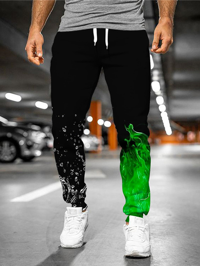  Bărbați Designer  Mare si inalt Joggeri Pantaloni Pantaloni Sport Imprimare 3D Cordon Talie elastică Lungime totală Pantaloni Casual Zilnic Micro-elastic Grafic Imprimeu Paisley Exterior Sport Talie