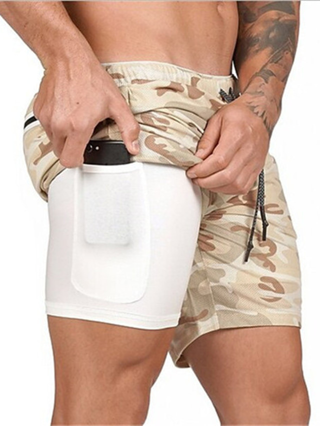  Men's Shorts Pocket Basic Solid Colored Mid Waist White Black Gray M L XL