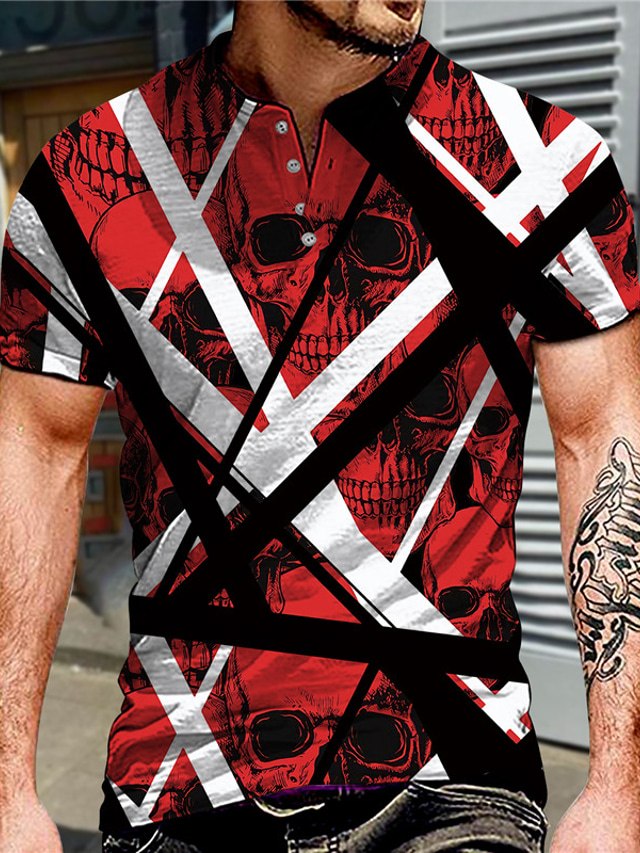 Homme Ensemble short et t-shirt Design Manches Courtes Vert / Noir Noir
