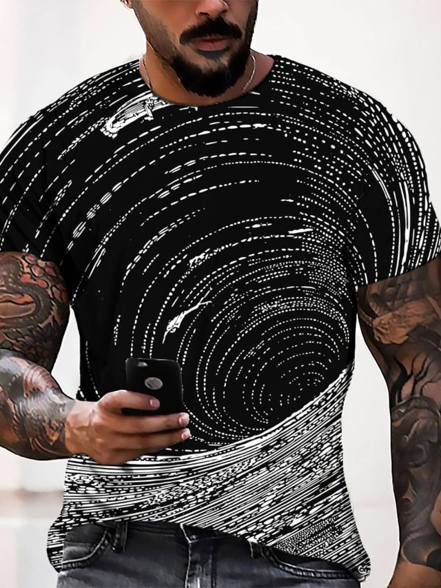  Men's T shirt Tee Tee Designer Casual Fashion Summer Short Sleeve Black Graphic Print Round Neck Casual Daily 3D Print Clothing Clothes Designer Casual Fashion