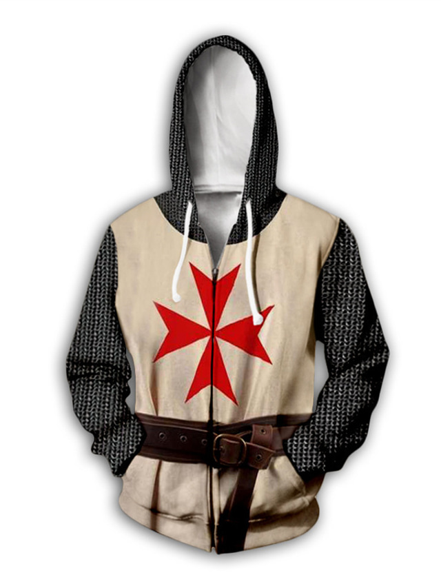 Men's Can-am Printed Zip-Up Hoodie Sweatshirt - Thick Casual Cardigan Jacket, Black, Sizes S-3XL - View #12