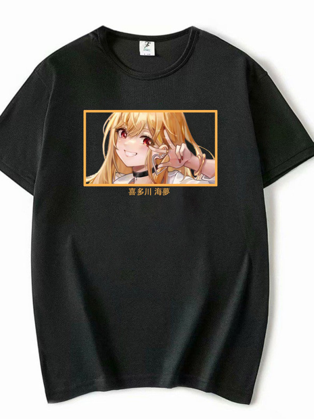  geinspireerd door Mijn verkleed schat Marin Kitagawa T-Shirt Cartoon 100% Polyester Anime Harajuku Grafisch Kawaii T-shirt Voor Voor heren / Dames / Voor Stel