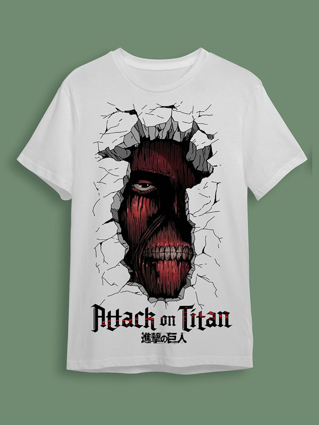  Inspired by Attack on Titan Titanite T-shirt Anime 100% Polyester Anime 3D Harajuku Graphic T-shirt For Men's / Women's / Couple's