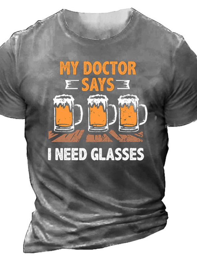  Men's Graphic Letter Beer T shirt Short Sleeve T shirt 3D Print Crew Neck Shirt Vintage Fashion Classic Outdoor Casual Daily Black Army Green Blue Summer Clothing Apparel S M L XL 2XL 3XL