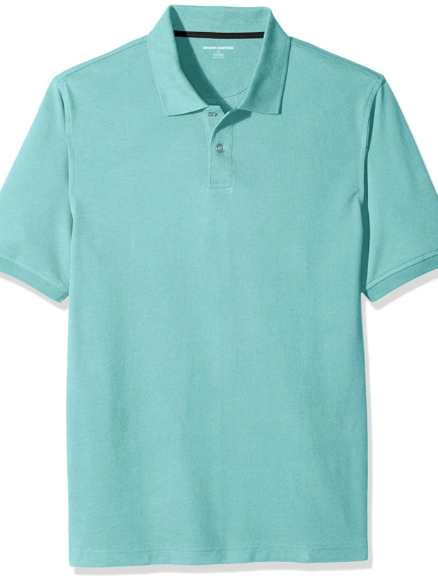  Ανδρικά Casual πουκάμισο Καλοκαίρι Κοντομάνικο Συμπαγές Χρώμα Απορρίπτω Causal Καθημερινά Κουμπί-Κάτω Ρούχα Ρούχα Καθημερινό Κλασσικό Άνετο Πράσινο του τριφυλλιού Μαύρο Θαλασσί