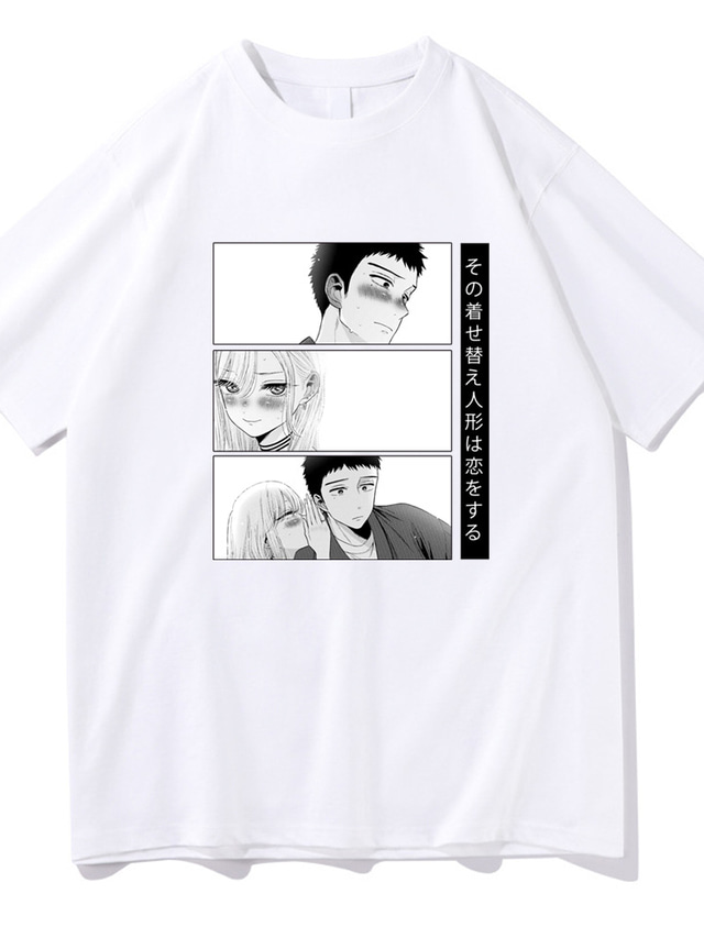  Inspireret af Min udklædte skat Marin Kitagawa T-shirt Tegneserie 100% Polyester Anime Harajuku Grafisk Kawaii T恤衫 Til Herre / Dame / Par