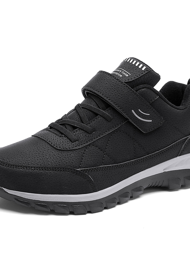  Hombre Oxfords Mirada deportiva Casual Diario Zapatos de Paseo PU Transpirable Botines / Hasta el Tobillo Negro Azul Oscuro Otoño Primavera