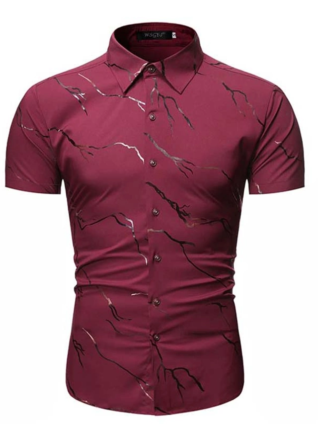 COOFANDY Herren Hemd Kurzarm Regular Fit Sommerhemd Freizeithemden