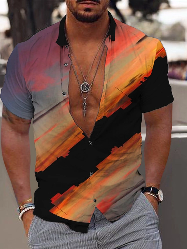 Summer Design 02 on Beautiful Men's Hawaiian Shirt (AOP) 7