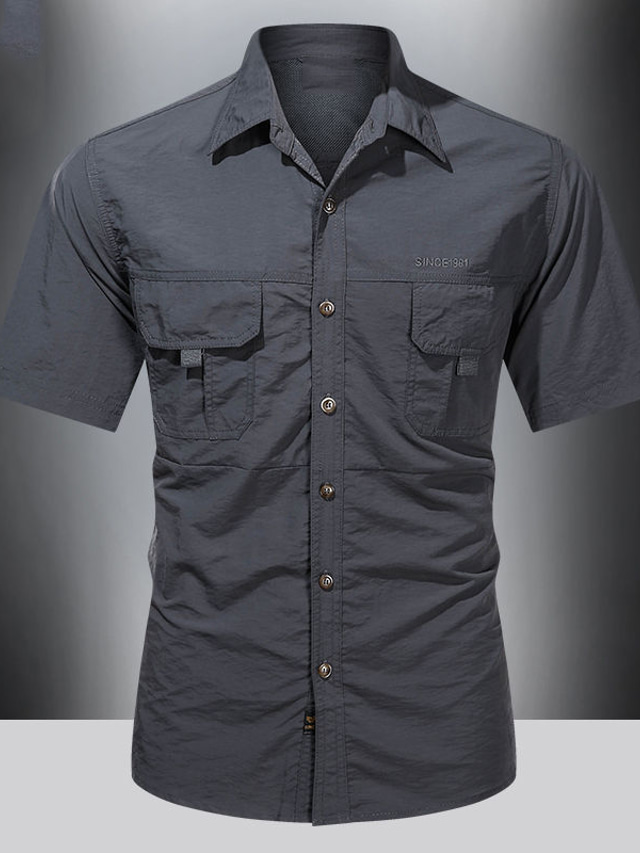 Chemise De Pêche Columbia – Beige, Manches Courtes, Ventilée SPF, Taille XL