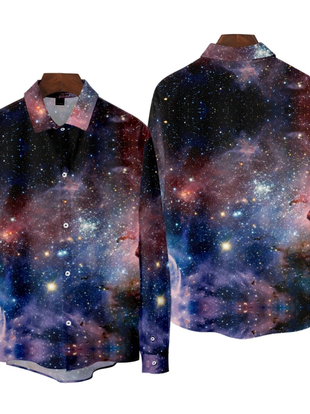 Chemise Vintage Homme Années 80/90 – Graphique Colorée – Taille L – Manches Courtes