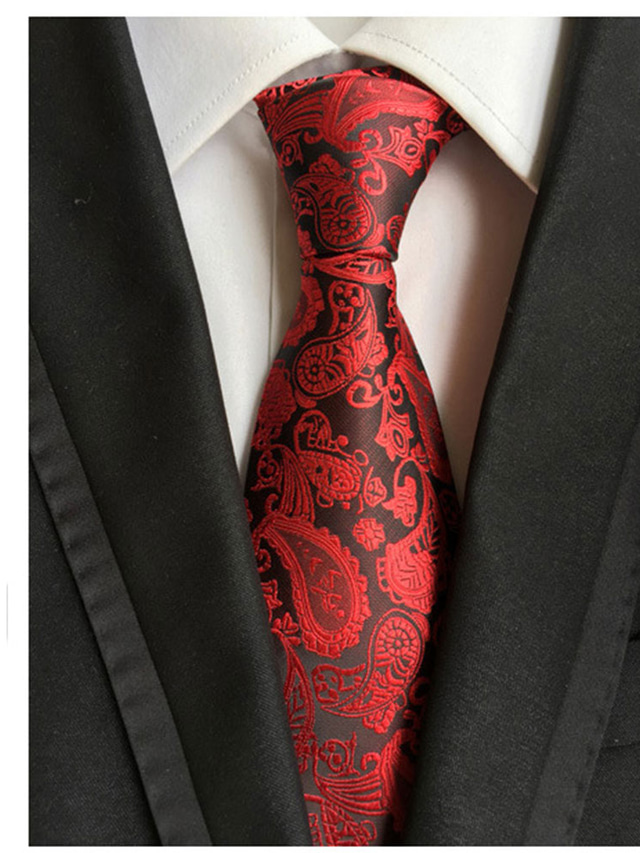  Men's Ties Neckties Work Wedding Gentleman Formal Style Modern Style Jacquard Fashion Jacquard Formal Business Formal Evening