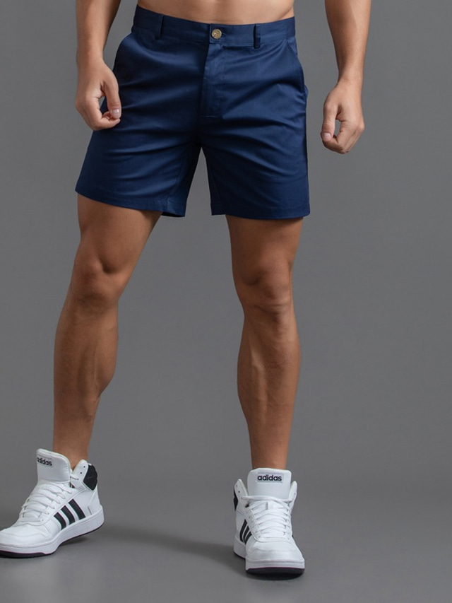  Voor heren Chino Short Korte broek 3D-afdrukken Zak Ontwerper Modieus Casual / sportief liiketoiminta Casual Dagelijks Micro-elastisch Comfort Zacht Grafische prints Medium Taille 3D-afdrukken blauw