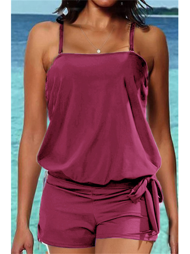 Tankini 2 Pièces Femme 2026 - Haut Longue Manche, Taille Haute, Rembourré, Pour Sport Et Plage - 5