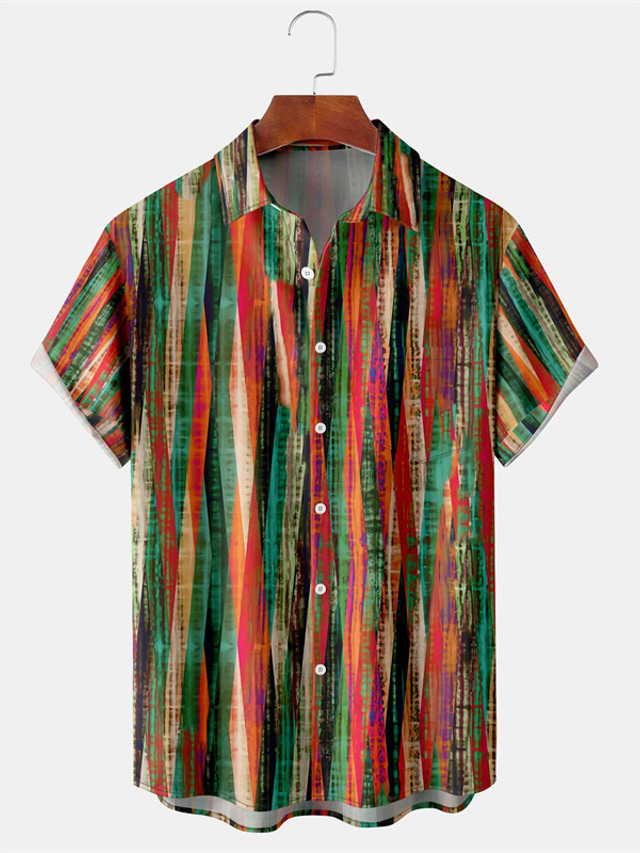 Chemise Homme Décontractée à Manches Longues - Col Rond, Imprimé Sang, Tissu Léger Et Respirant, Taille XXL, Rose