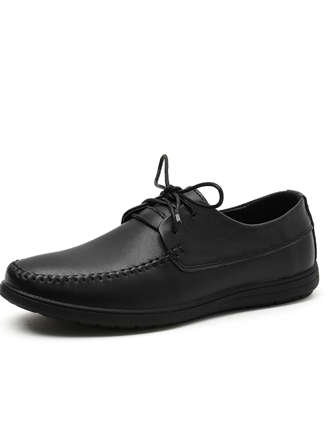  Miesten Oxford-kengät Muodolliset kengät Liiketoiminta Vapaa-aika Päivittäin Juhlat Kävely Nahka Musta Ruskea Kevät Kesä