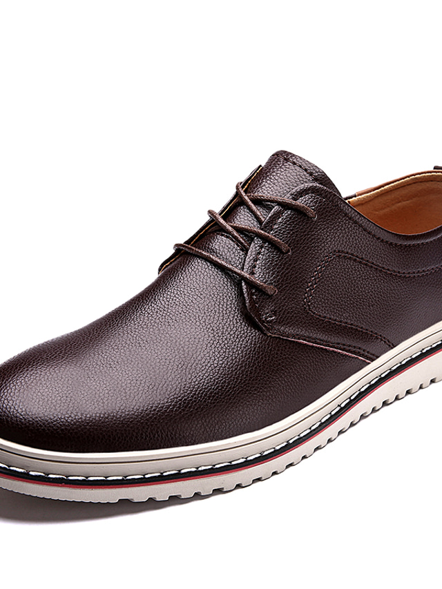  رجالي أوكسفورد أحذية رسمية الأعمال التجارية كاجوال مناسب للبس اليومي الحفلات و المساء المشي جلد أسود بني أزرق الخريف الربيع