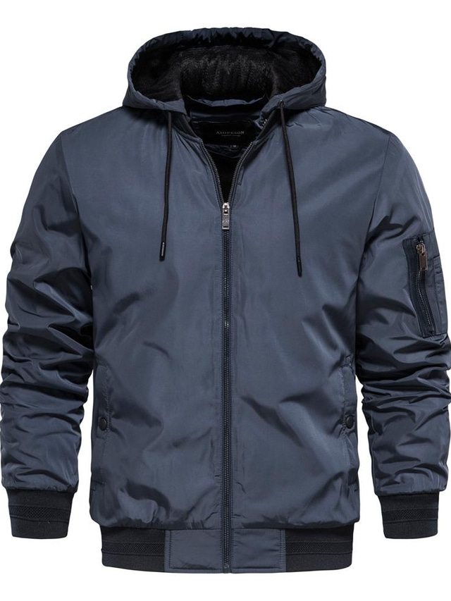  per uomo giacca con cappuccio giacca da trekking escursionismo giacca a vento all'aperto termico caldo impermeabile antivento capispalla ad asciugatura rapida trench top sci sci / snowboard pesca