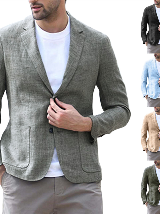 Lanceyy Blazer Hombres Hombre Velvet Style Formal Un Botón Simple Estilo Bolsillo Blazer Y Traje