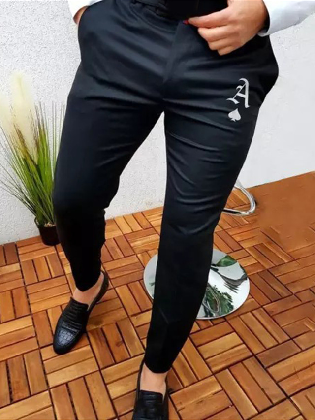 Pantalon Homme Chino Rayé Stretch - Coupe Ajustée, Élégant Décontracté - Pour Bureau Ou Loisirs