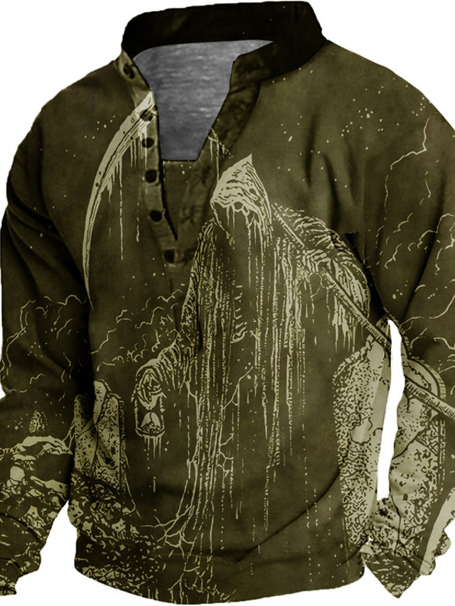  Męskie Dla obu płci Bluza dresowa Zjechać na pobocze Wzory graficzne Nadruk Codzienny Sport Druk 3D Moda miejska Designerskie Bluzy z kapturem Bluzy Długi rękaw Czarny Zieleń wojskowa