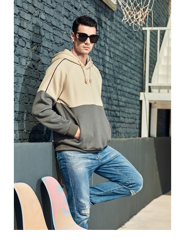  long-sleeved sweater men's cross-border autumn and winter 2021 new cross-border simple sports trend men's casual loose jacket