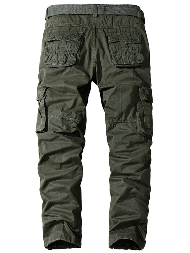  Homme Pantalon Pantalon de travail Multi poche 6 poches Géométrie Confort Respirable Casual du quotidien Vêtement de rue Mélange de Coton Sportif Mode Vert militaire Noir Micro-élastique