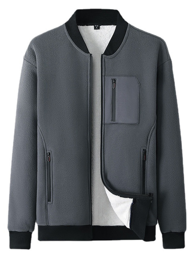 Blouson Polaire Enfant Unisexe - Fermeture éclair, Couleur Unie - Pour école, Loisirs, Plein Air - Taille 2 à 8 Ans