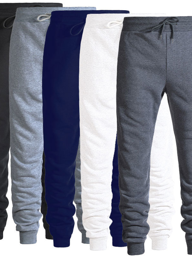  pantaloni della tuta semplici da uomo pantaloni larghi pantaloni lettera patchwork a tutta lunghezza blu viola giallo fucsia grigio / coulisse