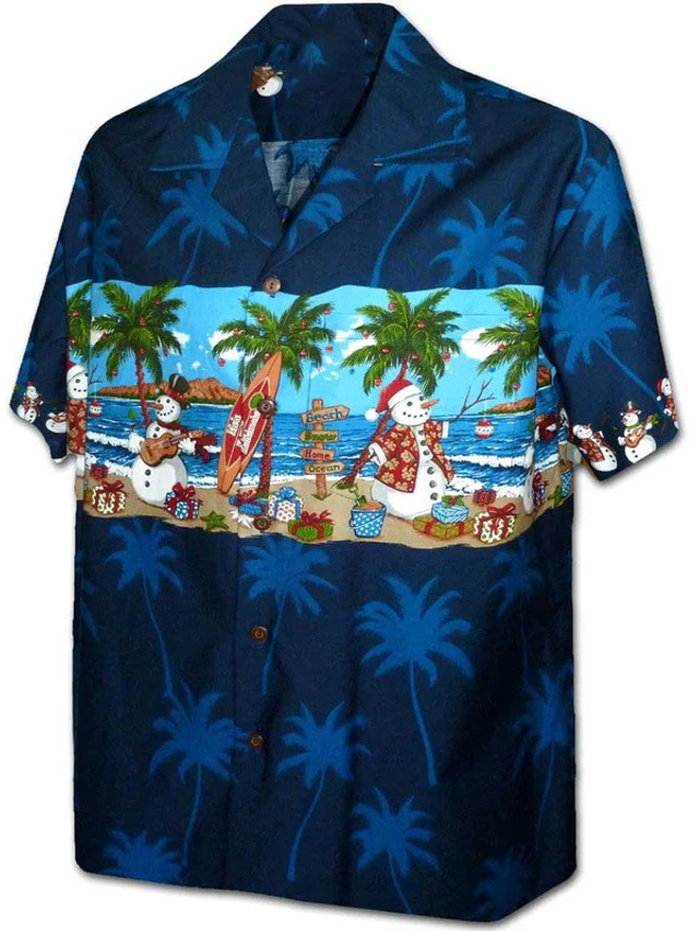  Herren Hemd Sommerhemd Aloha-Shirt Blumen Kokosnussbaum Grafik-Drucke Umlegekragen Weiß Rote Blau Purpur Grün 3D-Druck Outdoor Strasse Kurzarm Button-Down Bedruckt Bekleidung Tropisch Modisch
