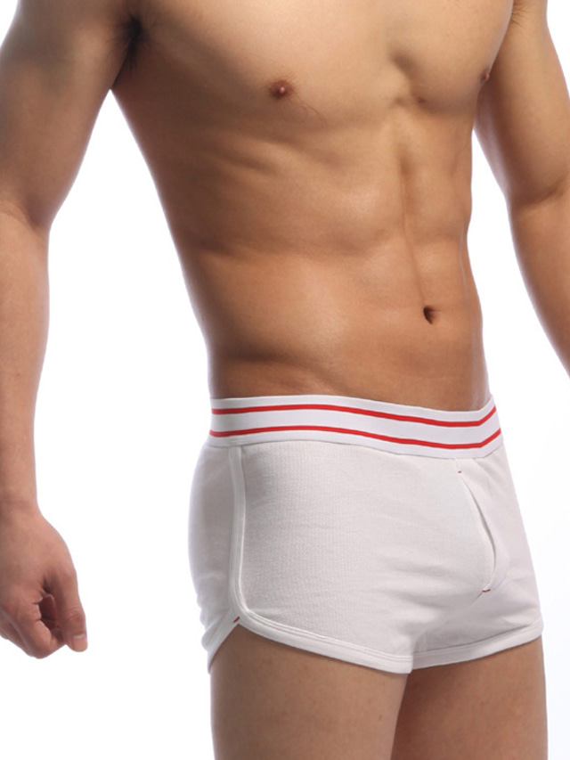 Men's Soft Cotton Low Rise Boxer Briefs - Breathable, Stretch, Everyday Comfort