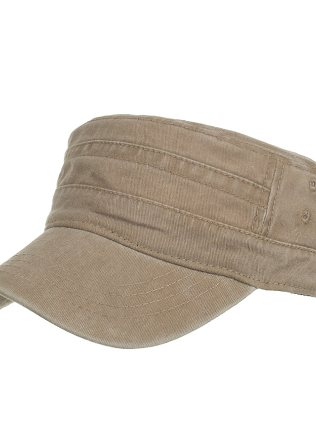  Ανδρικά Καπέλο Επίπεδο καπέλο Υπαίθρια ρούχα Καθημερινά Σκέτο Μαύρο