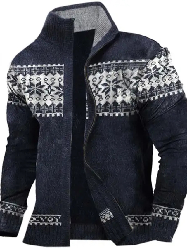 Cardigan tricoté pour homme - Veste en tricot torsadé - Col montant - Manches longues - Pull épais et chaud - Coupe ajustée - Style décontracté - Couleur unie - Avec poche, ag, L Cardigan tricoté pour homme - Veste en tricot torsadé - Col montant - Manches longues - Pull épais et chaud - Coupe ajustée - Style décontracté - Couleur unie - Avec poche, ag, L