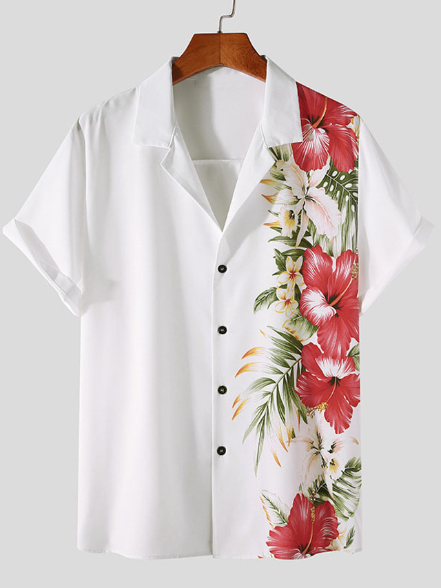 Chemise Hawaïenne Homme à Manches Courtes - Imprimé Extraterrestre Vert - Taille S à 3XL