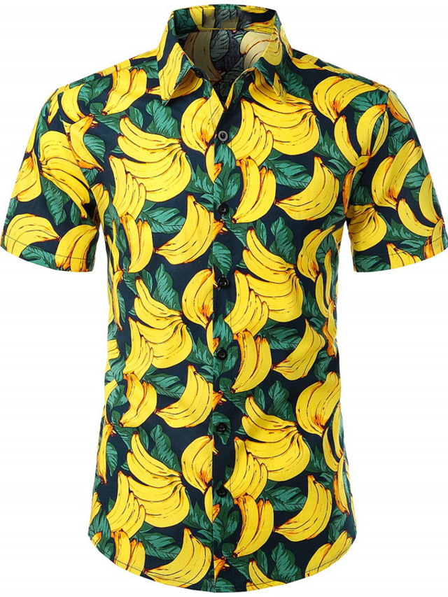 Ensemble Hawaien Homme 2 Pièces Chemise Imprimée + Short Taille Élastique - Style Vacances Tropical
