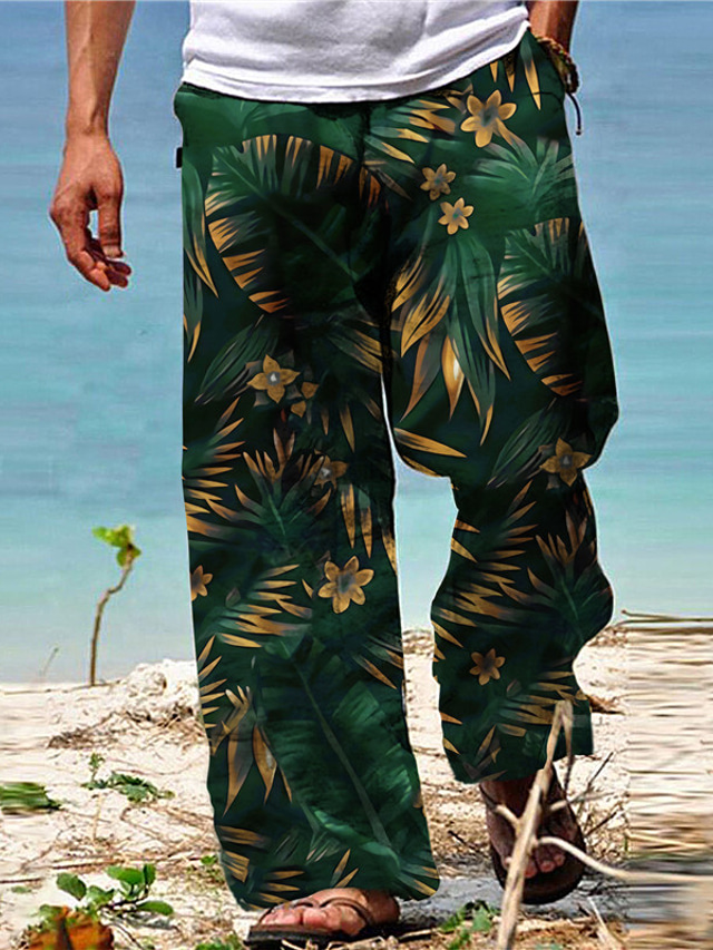 homme-pantalon-pantalon-t-pantalon-de-plage-cordon-taille-elastique