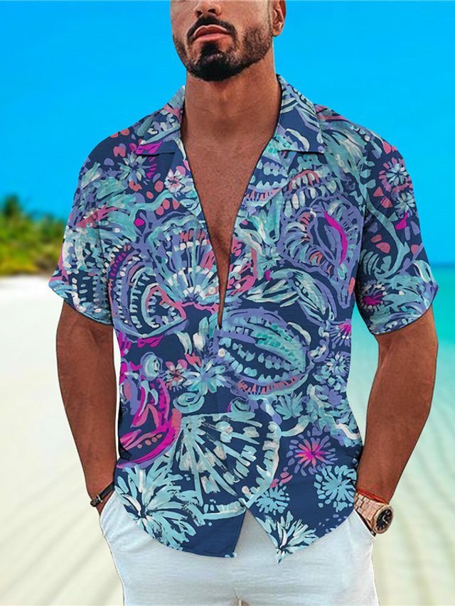 WIDMANN - Widmann Chemise hawaïenne Bleue Homme