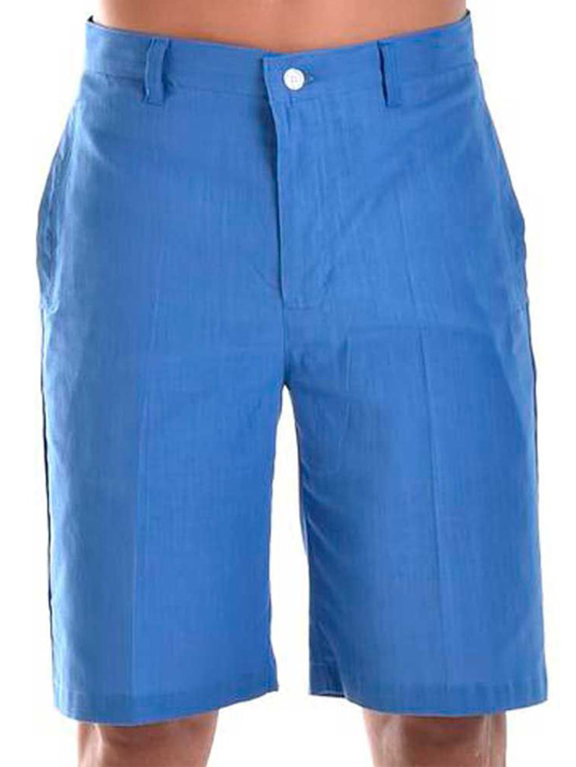  Men's Shorts Linen Shorts Summer Shorts Beach Shorts Zipper Plain Comfort Breathable Short Outdoor Daily Streetwear Linen / Cotton Blend Stylish Casual White Blue Inelastic