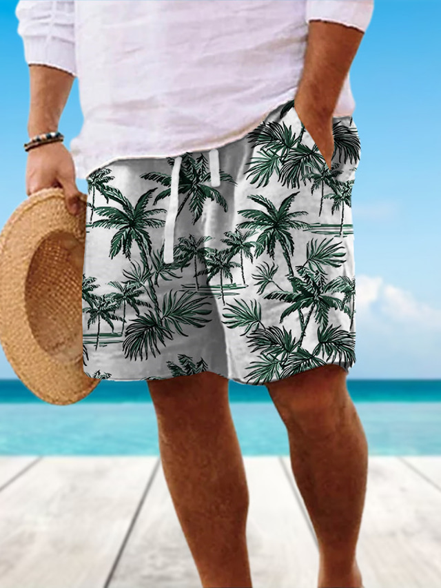 Pantaloncini Estivi Uomo Spiaggia E Fitness | Traspiranti Con Tasche, Poliestere, Taglie Forti 2XL-5XL