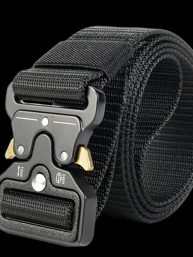  Men's Belt Tactical Belt Nylon Web Work Belt Black Blue Nylon Fiber Straw Military Army Plain Daily Wear Going out Weekend