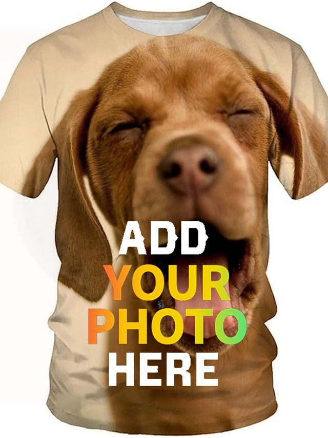  Custom T Shirt for Men Design Your Own Custom Shirts Personalized All Over Print Tee Custom Gifts