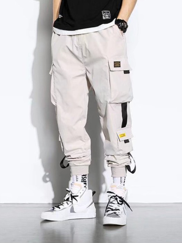 Herren Relaxed Fit Cargohose - Verstellbarer Kordelzug & lockere Passform
