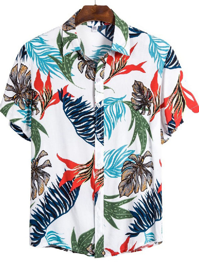 Chemise Hawaïenne Homme Caribbean Joe Bleu Floral - Taille XL - Occasion Parfait état