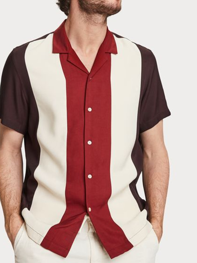 Chemise à carreaux rouge pour homme – Chemise d'été